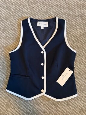 Haver & Blair navy and white vest